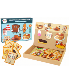 Puzzle Lean Cars A set of educational magnetic puzzles with a food theme