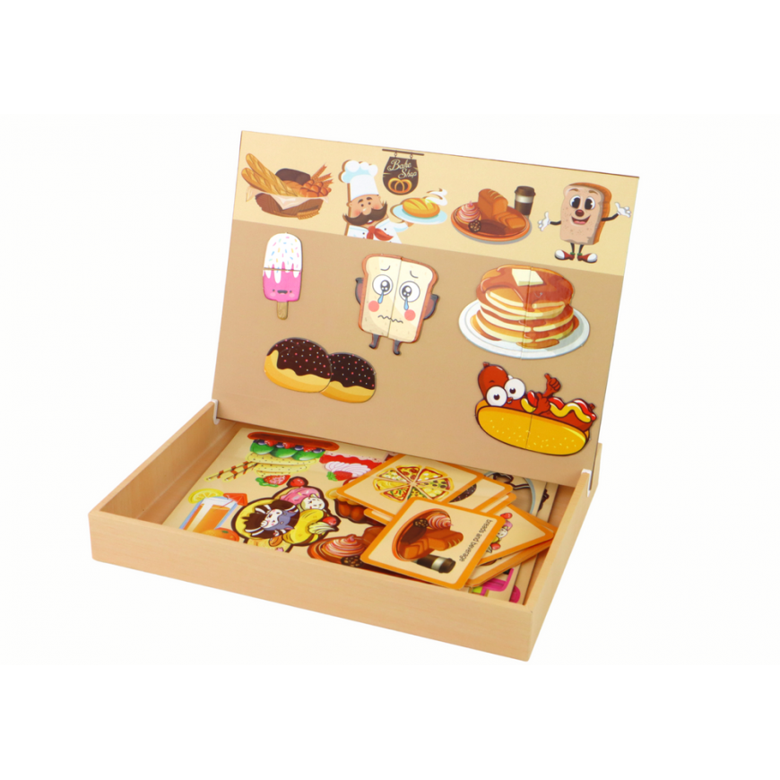 Puzzle Lean Cars A set of educational magnetic puzzles with a food theme – 2