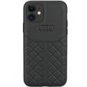 Dėklas Audi Genuine Leather iPhone 11 | Xr 6.1" juoda|juodas hardcase AU-TPUPCIP11R-Q8|D1-BK Dėklas Audi Genuine Leather iPhone 11 | Xr 6.1" juoda|juodas hardcase AU-TPUPCIP11R-Q8|D1-BK