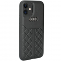Dėklas Audi Genuine Leather iPhone 11 | Xr 6.1" juoda|juodas hardcase AU-TPUPCIP11R-Q8|D1-BK Dėklas Audi Genuine Leather iPhone 11 | Xr 6.1" juoda|juodas hardcase AU-TPUPCIP11R-Q8|D1-BK