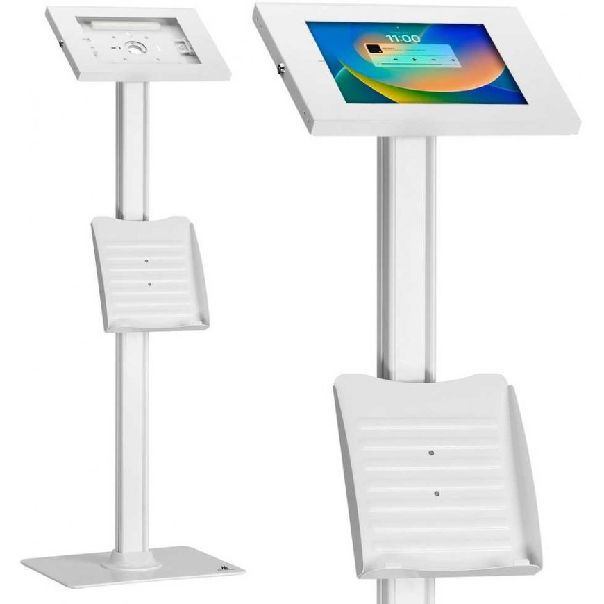 Maclean MC-476W Floor Advertising Tablet Holder