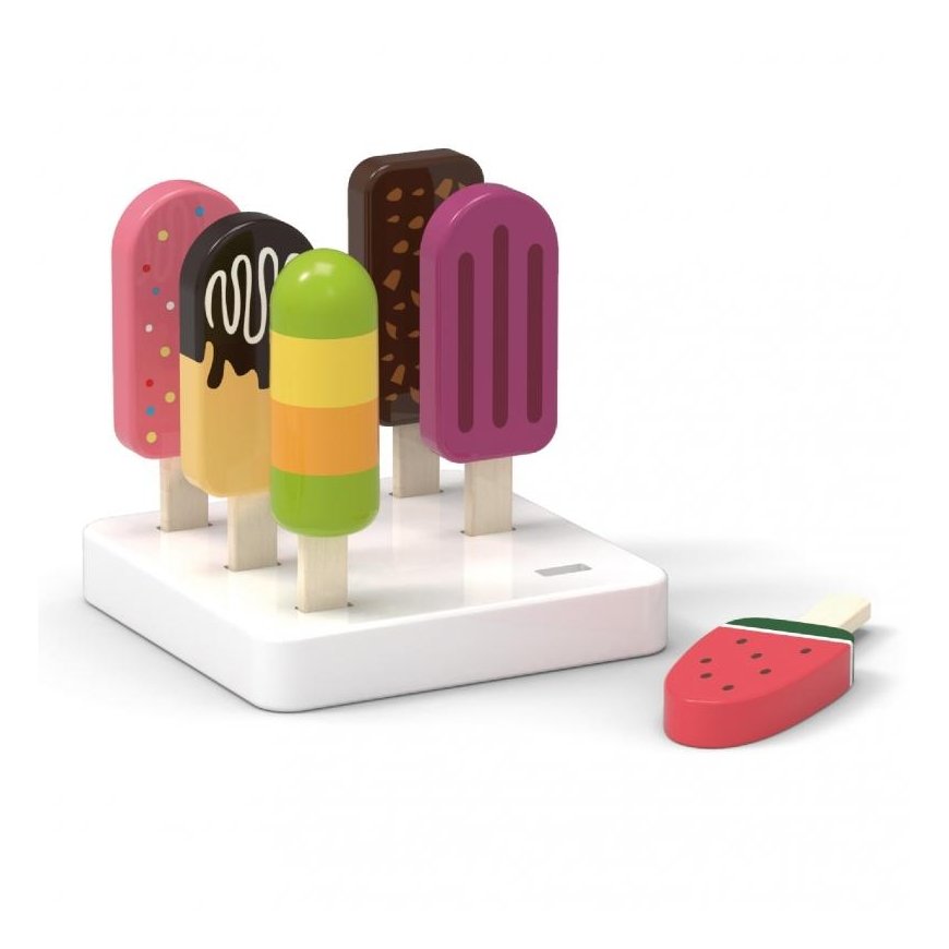 Viga Toys Wooden ice cream set with stand 6 pcs. – 3