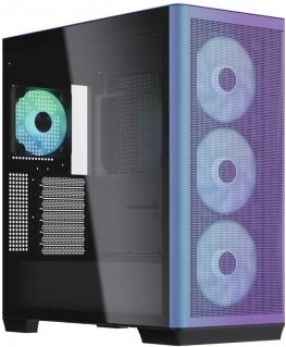 APNX C1 Midi-Tower ATX-Gehäuse, Tempered Glass - ChromaFlair