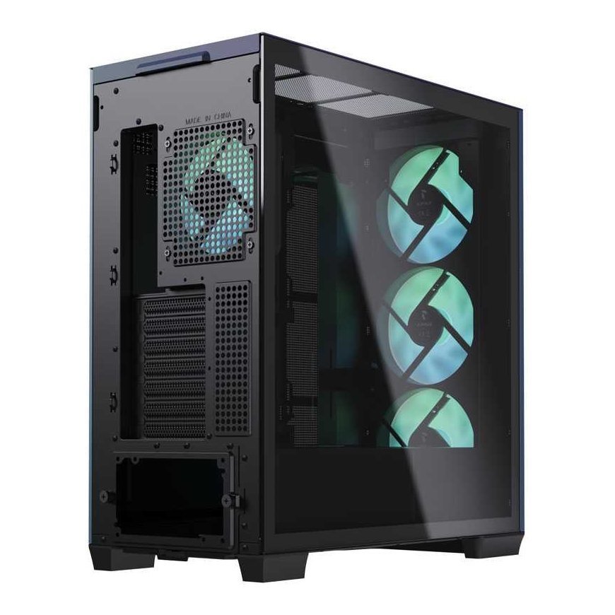 APNX C1 Midi-Tower ATX case, tempered glass - ChromaFlair – 4