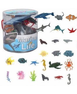 WOOPIE Sea Animals figūrėlių rinkinys 34 vnt.