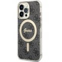 Guess case for iPhone 13 Pro 6.1" GUHMP13LH4STK black hard case Magsafe IML 4G Guess case for iPhone 13 Pro 6.1" GUHMP13LH4STK black hard case Magsafe IML 4G