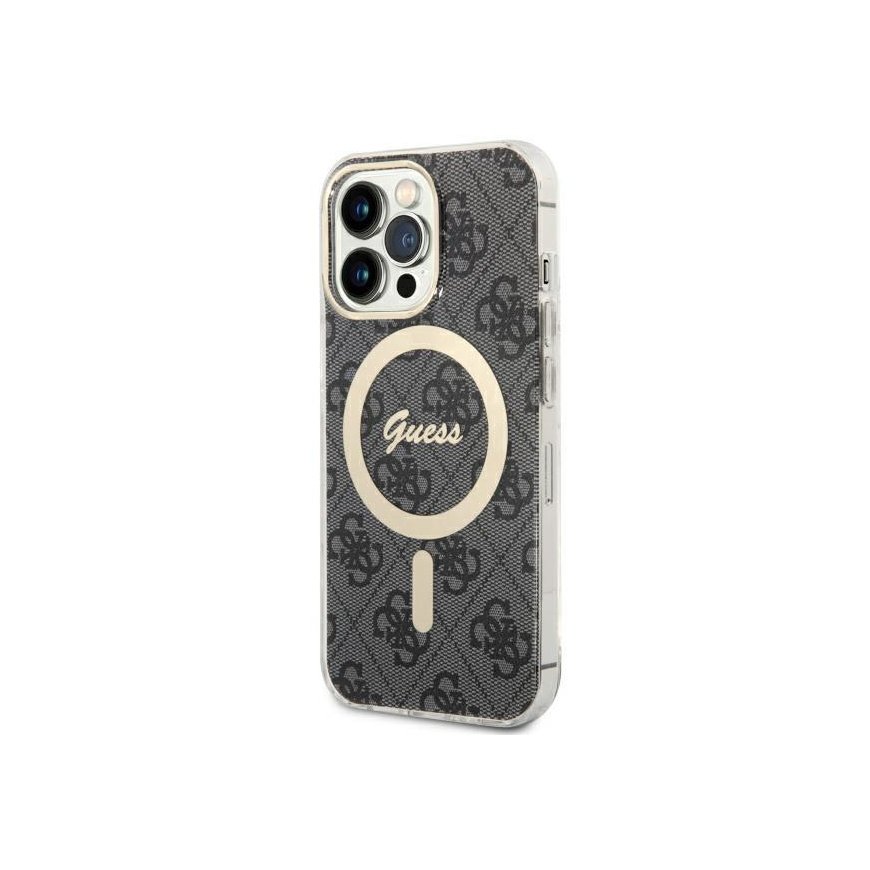 Guess case for iPhone 13 Pro 6.1" GUHMP13LH4STK black hard case Magsafe IML 4G – 2