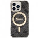 Guess case for iPhone 13 Pro 6.1" GUHMP13LH4STK black hard case Magsafe IML 4G Guess case for iPhone 13 Pro 6.1" GUHMP13LH4STK black hard case Magsafe IML 4G