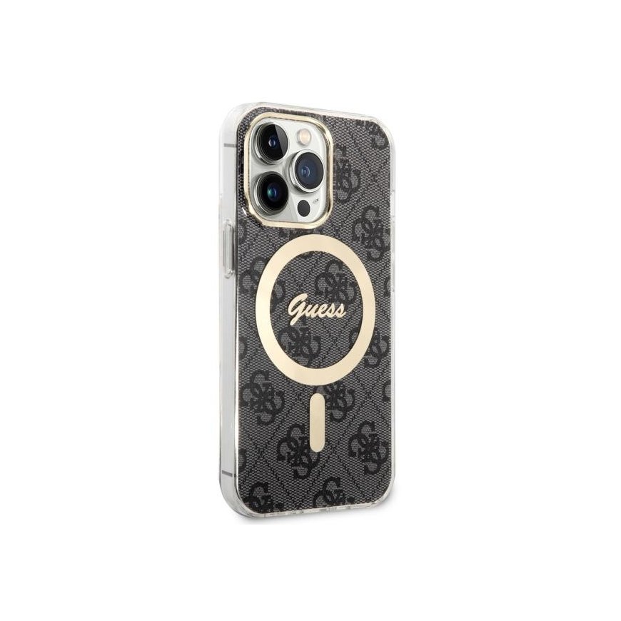 Guess case for iPhone 13 Pro 6.1" GUHMP13LH4STK black hard case Magsafe IML 4G – 4