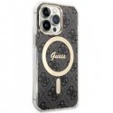 Guess case for iPhone 13 Pro 6.1" GUHMP13LH4STK black hard case Magsafe IML 4G Guess case for iPhone 13 Pro 6.1" GUHMP13LH4STK black hard case Magsafe IML 4G