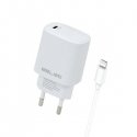 Beline Įkroviklis jungiama į tinklą 20W USB-C+kabelis Lightning