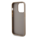 Guess dėklas skirtas iPhone 15 Pro 6,1" GUHCP15LPS4DGPD auksinis HC PU 4G Metal Logo Strass