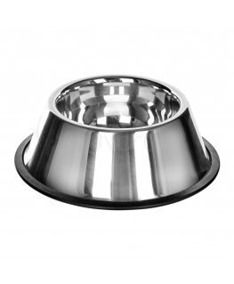 Zolux Bowl Inox on rubber 0.9 l for spaniel