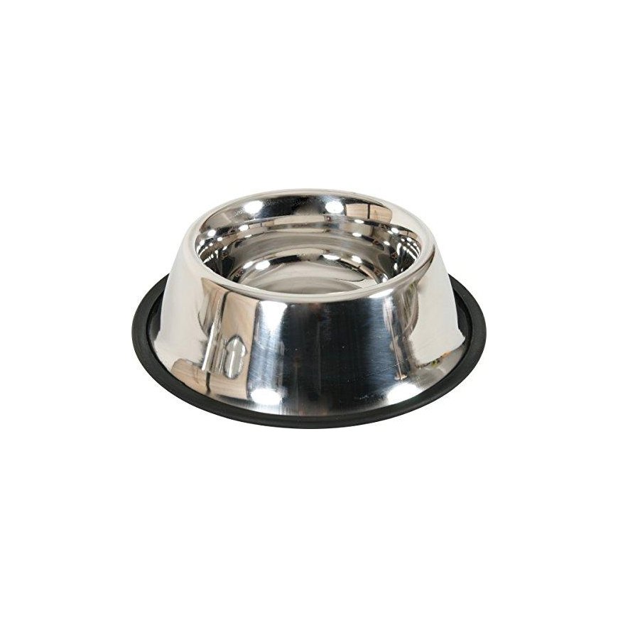 Zolux Bowl Inox ant gumos 0,9 l spanieliui – 2