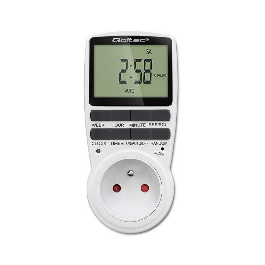 Qoltec Electronic timer pc0628 | 3680w
