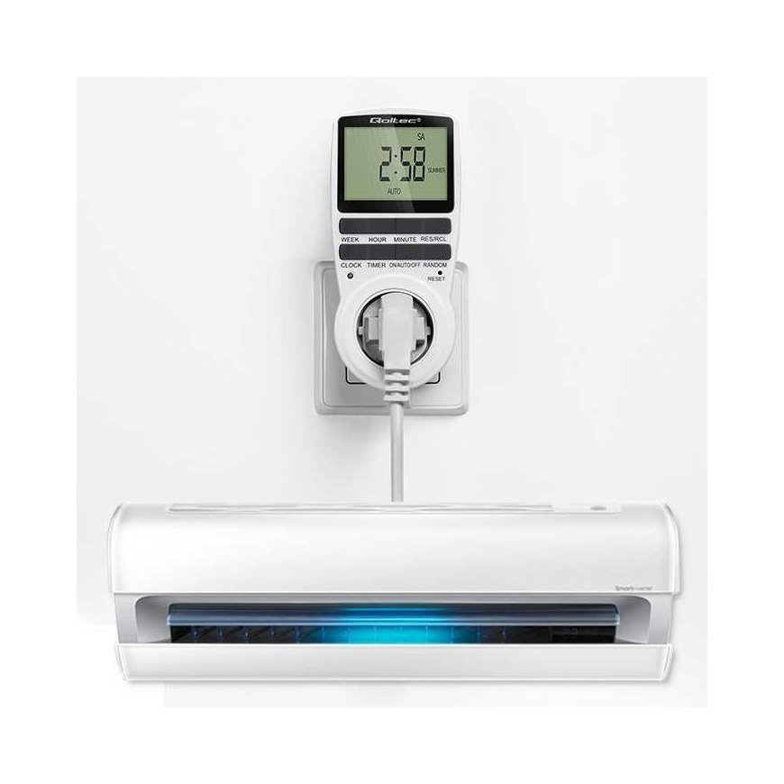 Qoltec Electronic timer pc0628 | 3680w | 16a | LCD – 5