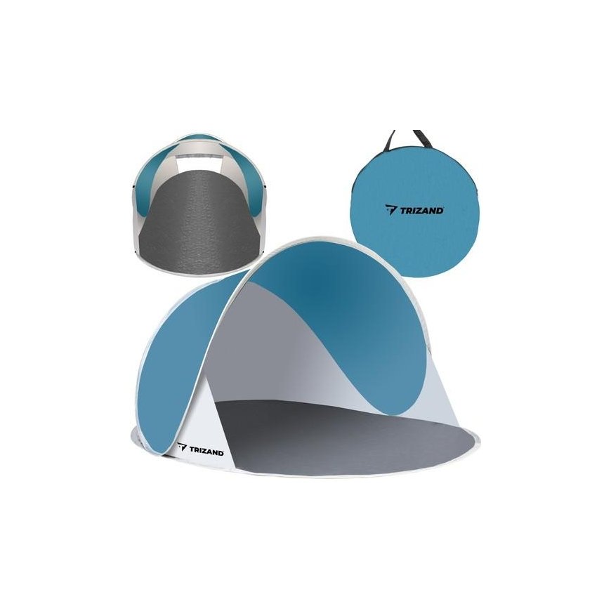 Trizand Papludimio palapine 145x100x70 cm - turkis - pilka
