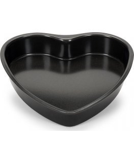 Patisse širdies formos 20 cm juodo plieno