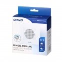 Orno Laidinis elektroninis vieno tono durų skambutis RINGIL MINI AC, 230V, sniego baltumo Orno Laidinis elektroninis vieno tono durų skambutis RINGIL MINI AC, 230V, sniego baltumo