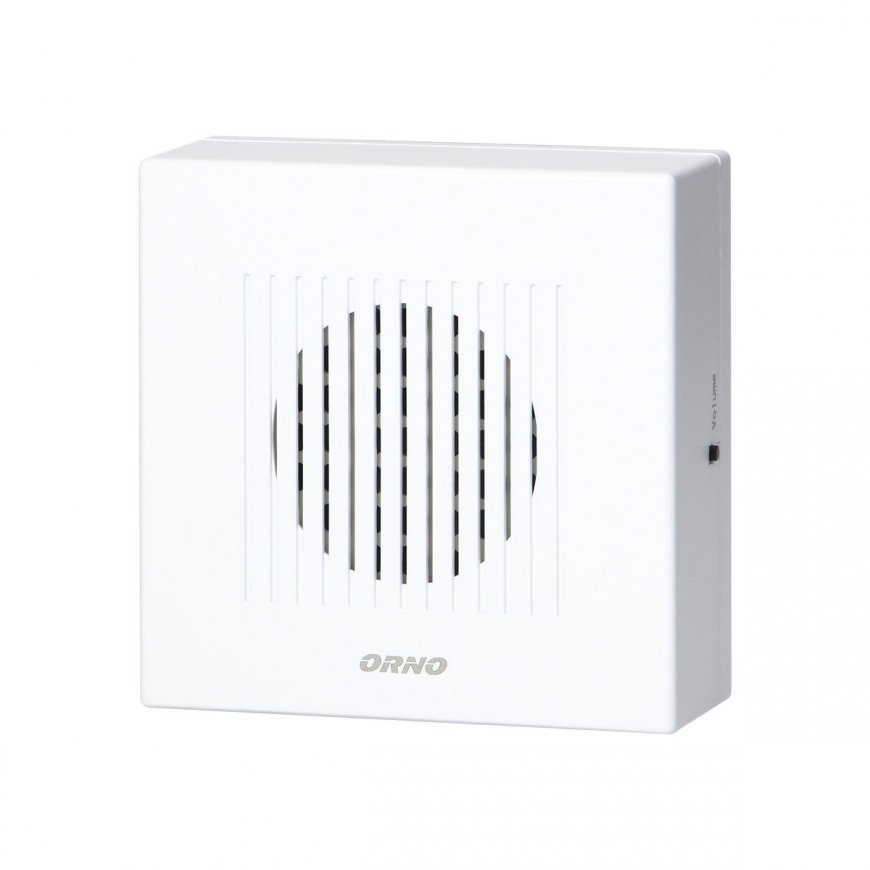 Orno Wired electronic one-tone doorbell RINGIL MINI AC, 230V, snow white – 3