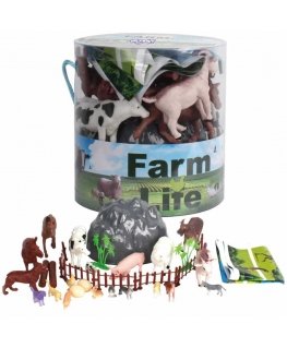 WOOPIE Animals Farm Figures Set 34 pcs.
