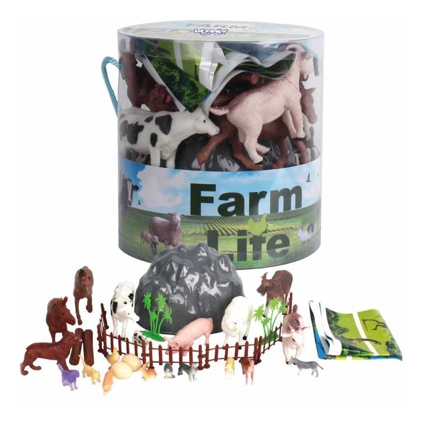 WOOPIE Animals Farm Figures Set 34 pcs.