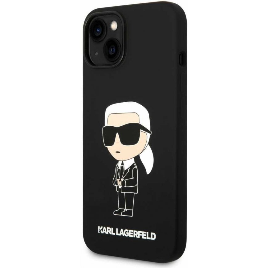 Karl Lagerfeld skysto silikono Ikonik NFT dėklas, skirtas iPhone 15 Juodas – 2