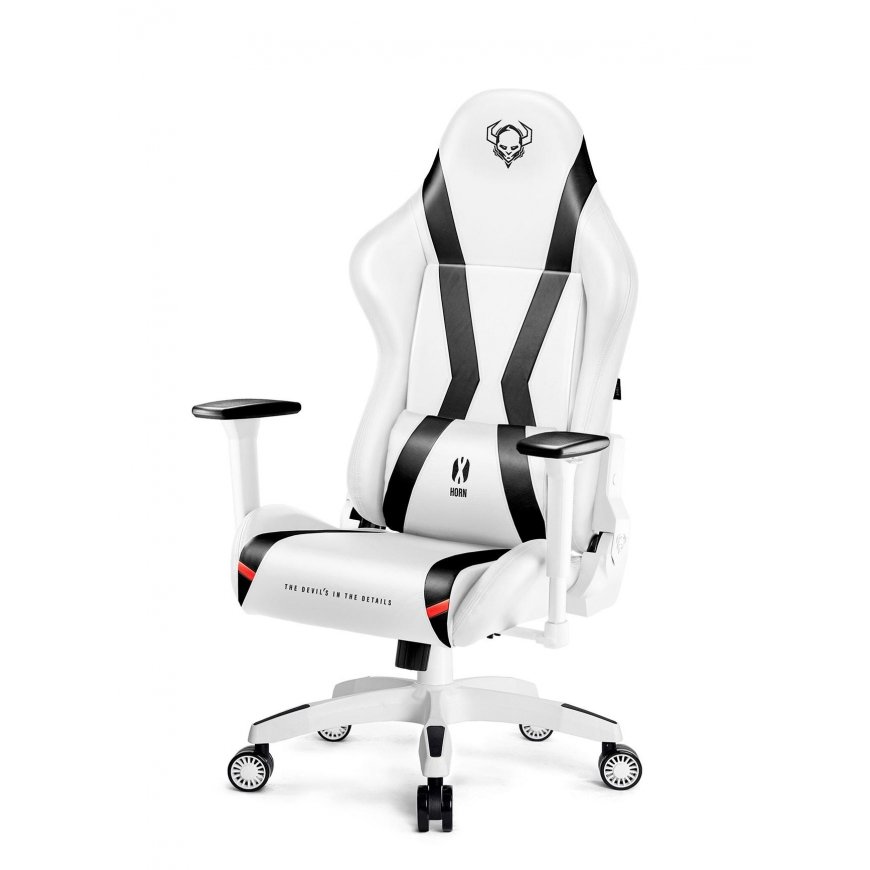 Diablo Chairs Žaidimų kėdė Diablo X-Horn 2.0 Gaming Chair Normal, Balta-juoda – 3