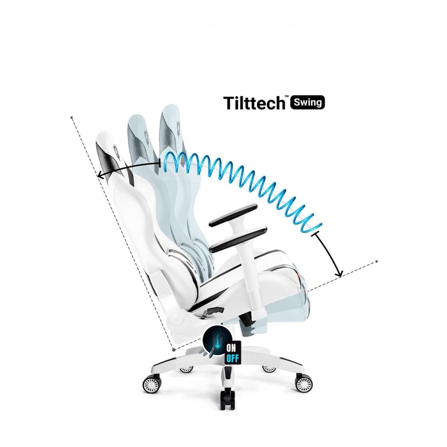 Diablo Chairs Žaidimų kėdė Diablo X-Horn 2.0 Gaming Chair Normal, Balta-juoda – 5