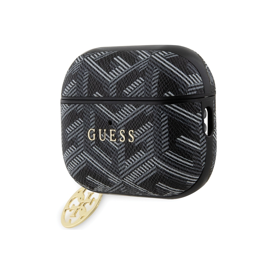„Guess“ dėklas, skirtas „AirPods Pro 2 GUAP2PGCE4CK“, juodas „Gcube Classic Gold Logo W/Charm“ – 3
