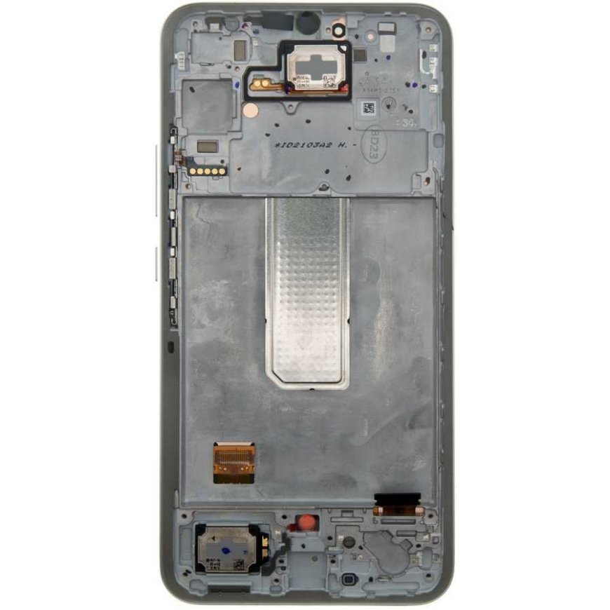 Dėklas LCD display + Touch Unit + Front Cover Samsung A346B Galaxy A34 5G Awesome Sidabrinis (Service Pack) – 3