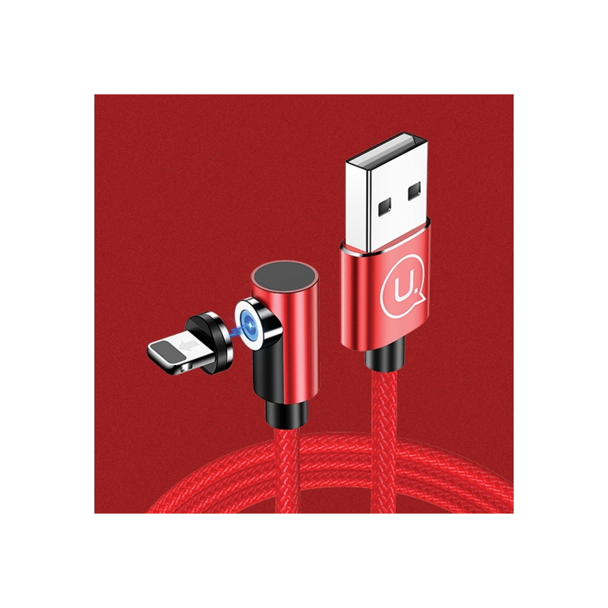 USB Usams USB-A – žaibo kabelis 1 m raudonas (63289) – 3