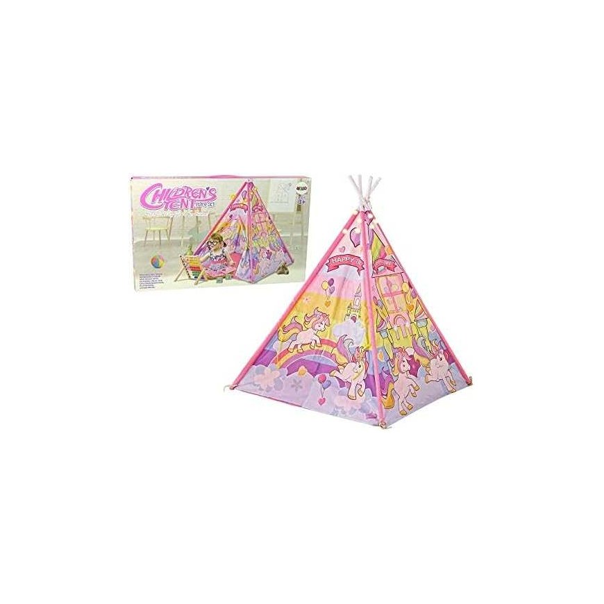 Lean Cars Children's Illuminated Tent Unicorn Lady Pink – 4