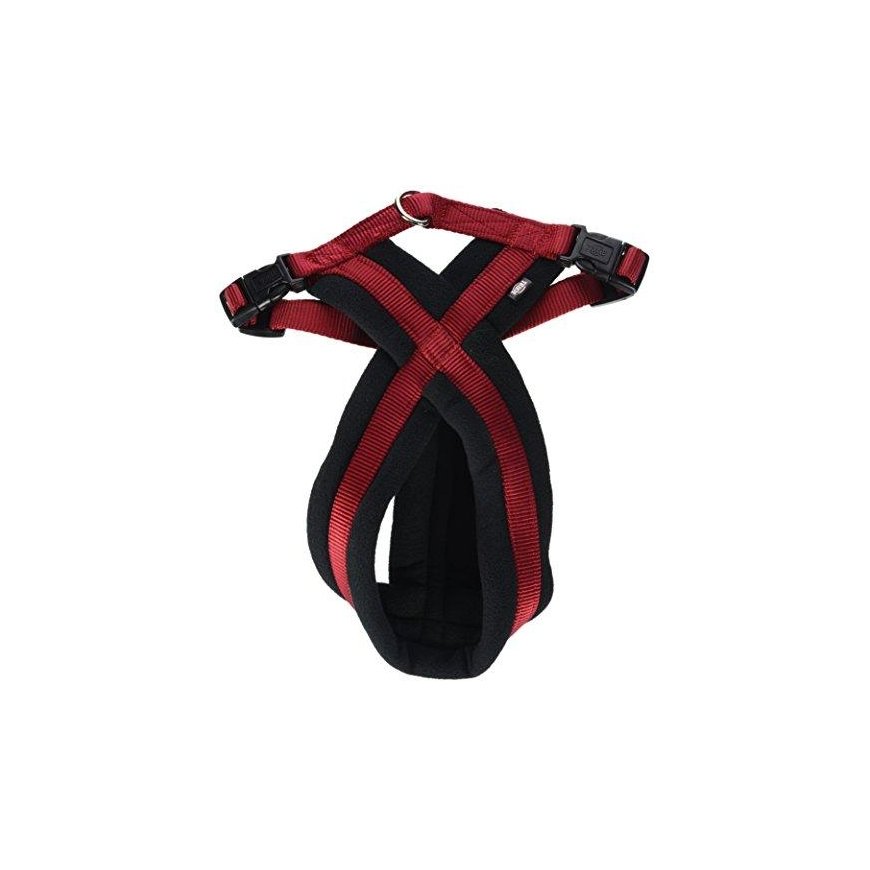 TRIXIE Premium touring petnešos, S-M 40-70cm/20mm, raudonos