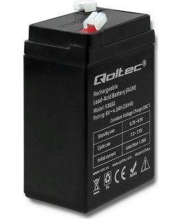 QOLTEC 53032 Battery AGM 6V 4.5Ah max. 1.35A