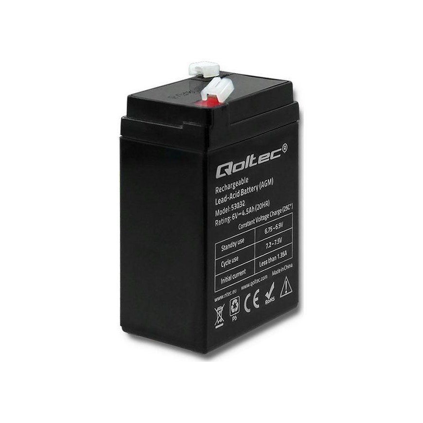 QOLTEC 53032 Battery AGM 6V 4