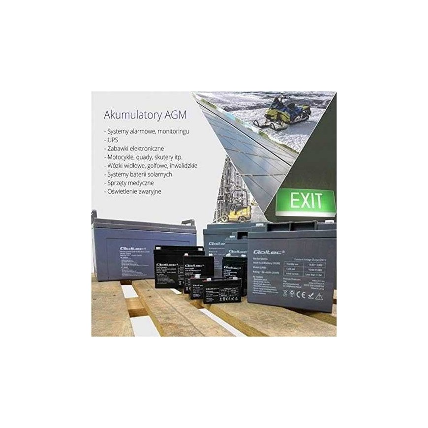 QOLTEC 53032 Baterija AGM 6V 4.5Ah max. 1.35A – 4