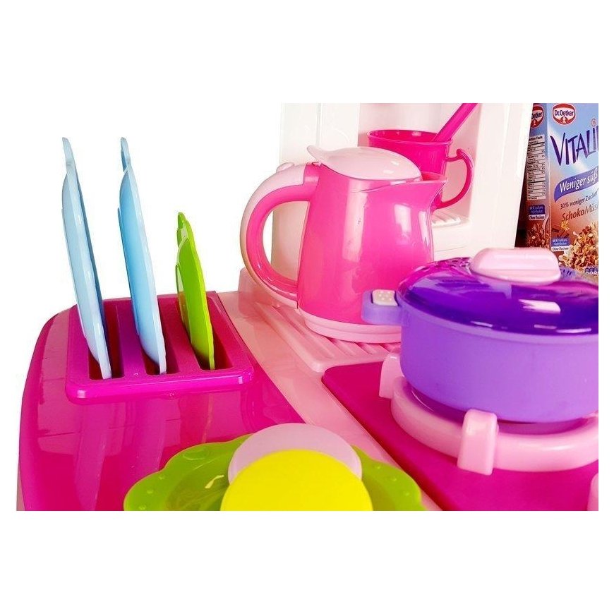 Lean Cars Pink Kitchen with Water Pots Groceries Sound – 4