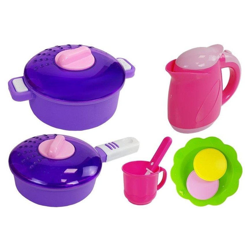 Lean Cars Pink Kitchen with Water Pots Groceries Sound – 5