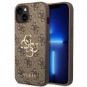 Guess GUHCP14S4GMGBR iPhone 14 6,1" ruda/ruda kietas dėklas, 4G didelis metalinis logotipas