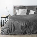 Eurofirany NOVA3 high-quality cotton satin monochrome bedding set, 180 X 200 cm, 2 pcs. 70 X 80cm, color: steel Eurofirany NOVA3 high-quality cotton satin monochrome bedding set, 180 X 200 cm, 2 pcs. 70 X 80cm, color: steel
