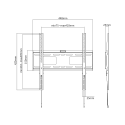 Cabletech Bracket wall fixed TV 32-55" (max. 75kg) Cabletech Bracket wall fixed TV 32-55" (max. 75kg)