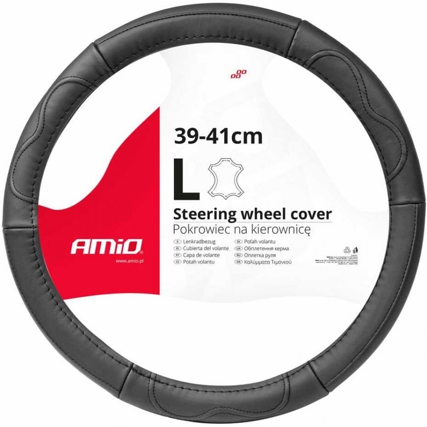 AMiO Leather car steering wheel cover