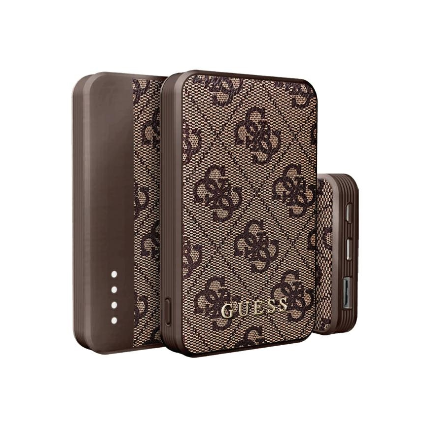 Guess Powerbank 18W GUPB10DP4GEGW 10000mAh ruda|ruda 4G odinis metalinis logotipas