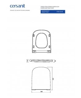 Cersanit Caspia toilet seat (K98-0145)