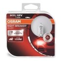 Halogeninės lemputės osram h11 12v 55w pgj19-2 night breaker sidabrinis+100% /2vnt/