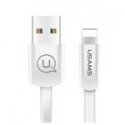 USAMS Kabel płaski U2 Lightning 1,2m biały|white SJ199IP02 iPhon USAMS Kabel płaski U2 Lightning 1,2m biały|white SJ199IP02 iPhon