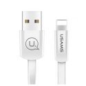 USAMS Kabel płaski U2 Lightning 1,2m biały|white SJ199IP02 iPhon USAMS Kabel płaski U2 Lightning 1,2m biały|white SJ199IP02 iPhon