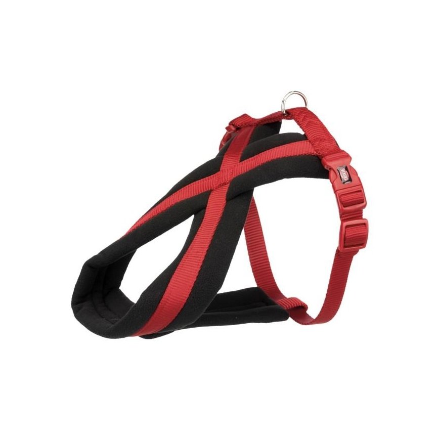 TRIXIE Premium touring petnešos, M-L 50-90cm/25mm, raudonos – 2