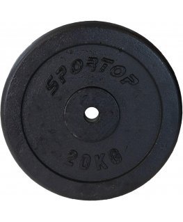 Enero Juodo ketaus svoris 20 kg Sportop fi26.5